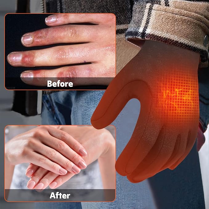Warm Rechargeable Gloves with 3 Heat Settings