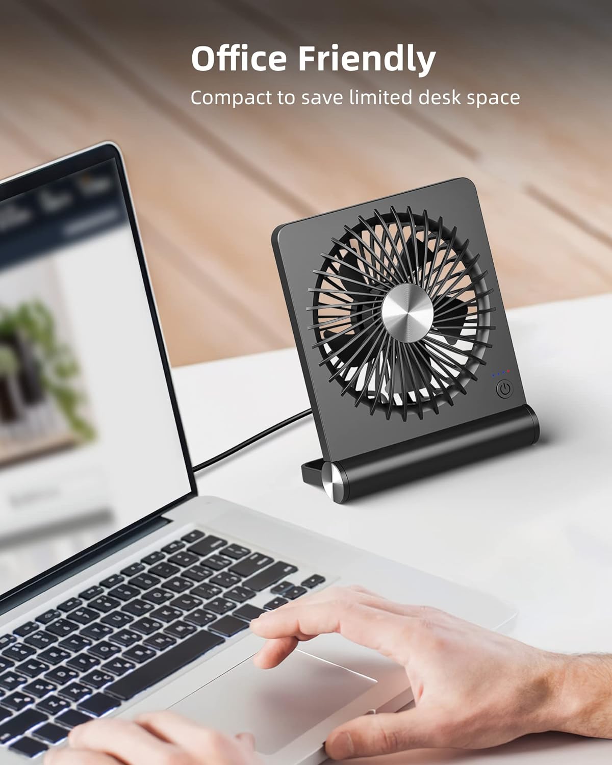 Strong Quiet Small Office Fan – Compact Cooling Solution