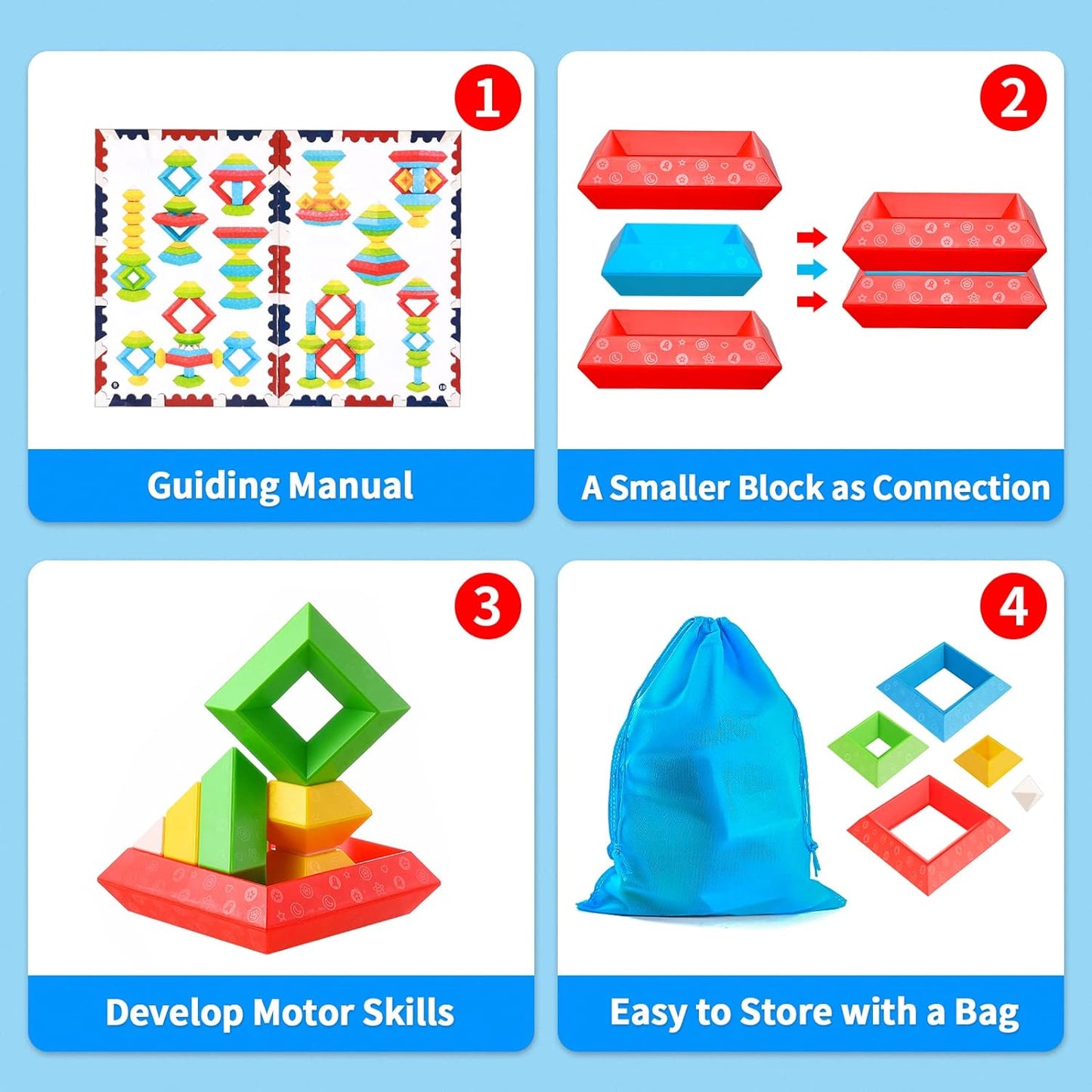 Educational Wooden Building Blocks for Kids