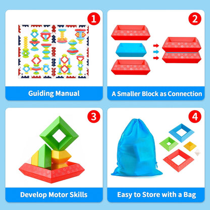 Educational Wooden Building Blocks for Kids