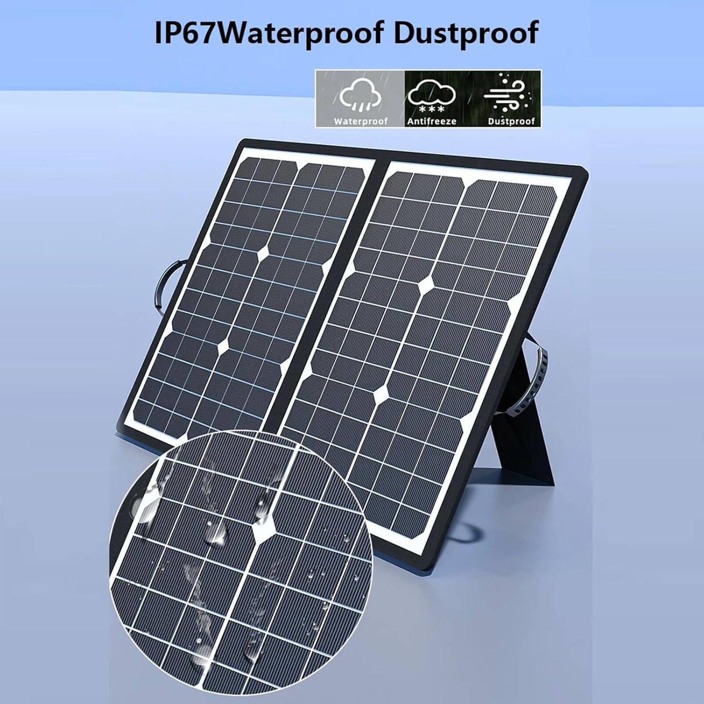 Compact 1000W Portable Solar Power Kit with Fast Charging