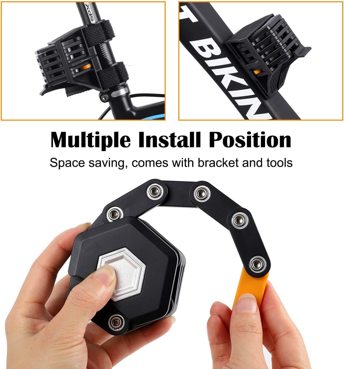 Durable Foldable Bike Lock – Heavy Duty Security Chain