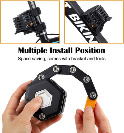Durable Foldable Bike Lock – Heavy Duty Security Chain