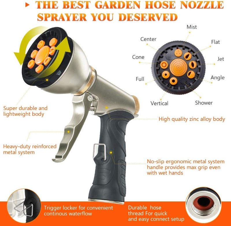 Flexible Water Hose with Brass Fittings