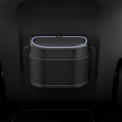 Odor-Free Car Waste Bin with LED Night Light