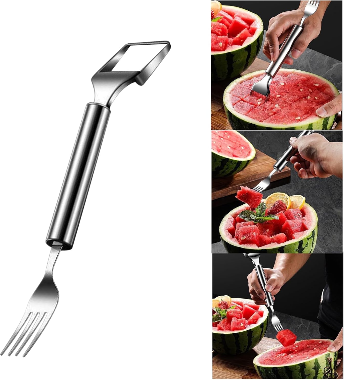 Easy Fruit Watermelon Cutter Fork Tool - Fesara