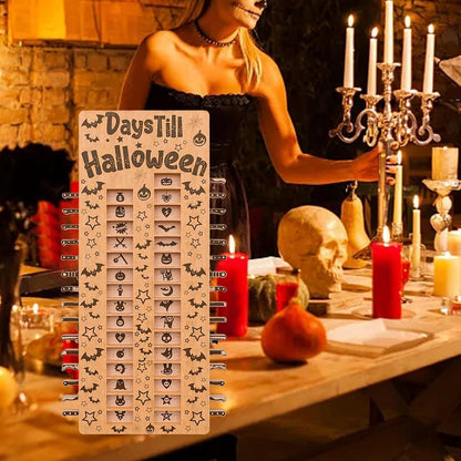Spooky Wooden Advent Countdown Calendar