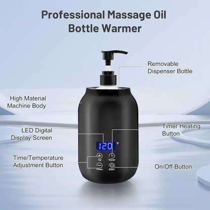Compact Digital Oil Warmer for Massage Therapy