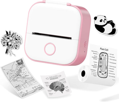 Portable Mini Mobile Printer with Free Paper Roll