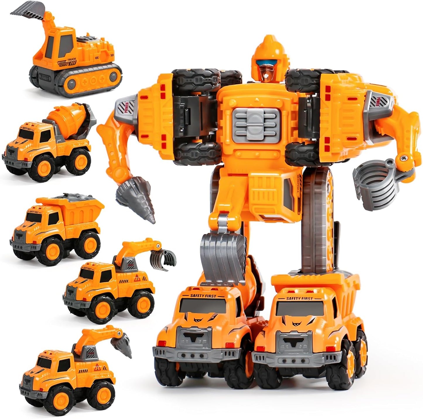 Fun 5 in 1 Transforming Car Toy Set