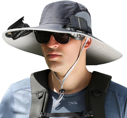 Cooling Sun Hat with Solar Fan