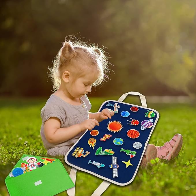 Colorful Felt Animal Playset