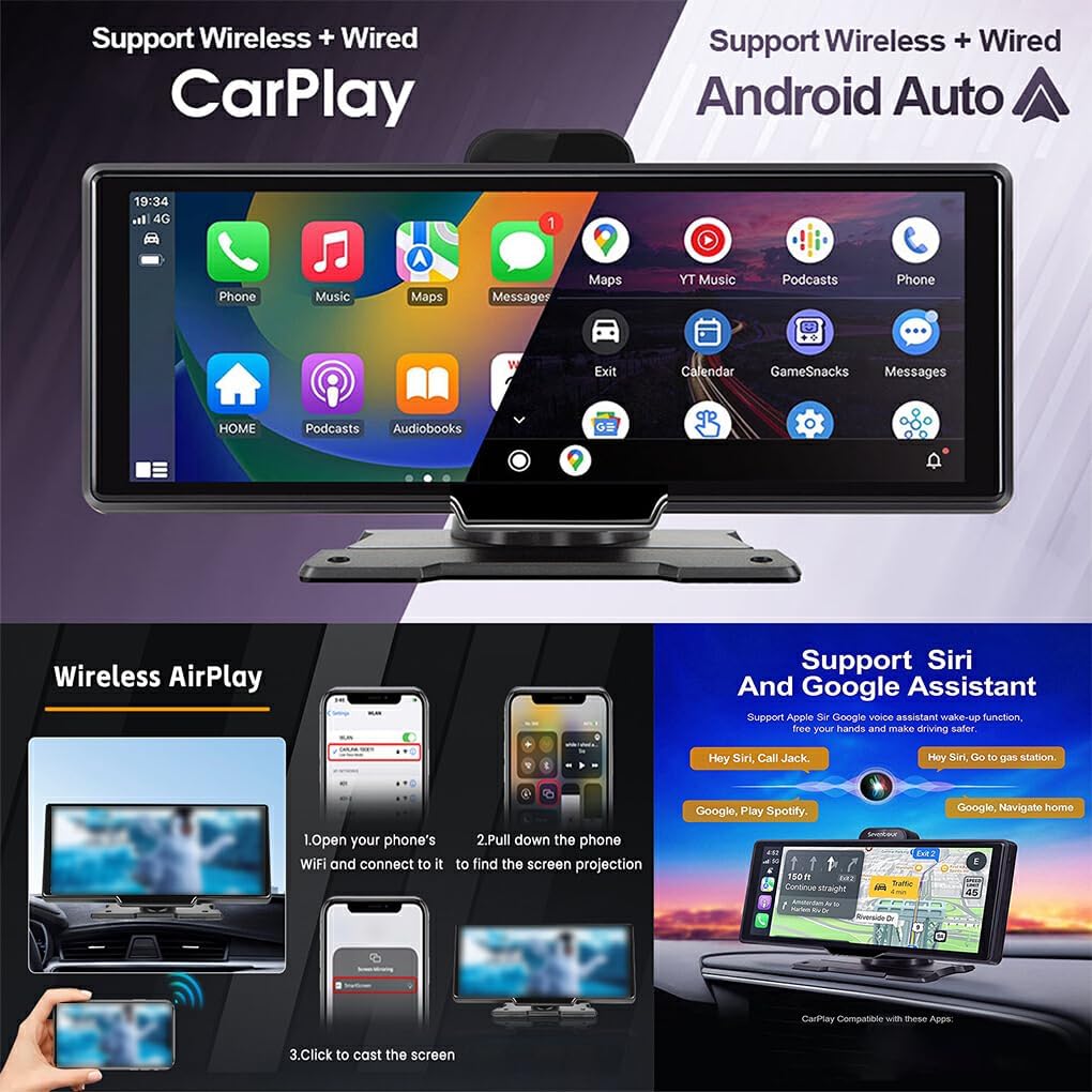Premium Car Infotainment System with CarPlay and Camera