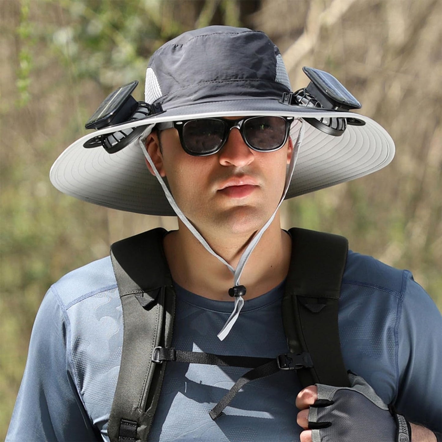 Cooling Sun Hat with Solar Fan