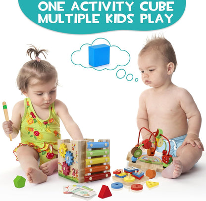 Colorful 8-in-1 Baby Play Cube