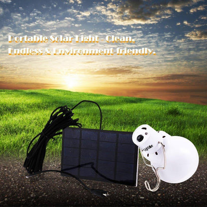 Solar Powered LED Light Bulb for Home and Garden