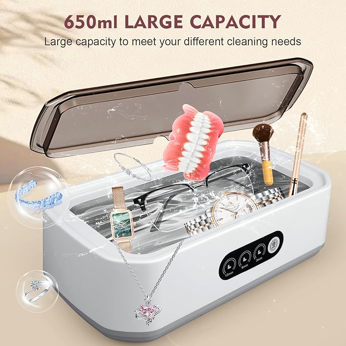 Powerful Ultrasonic Cleaner for Jewelry and Accessories