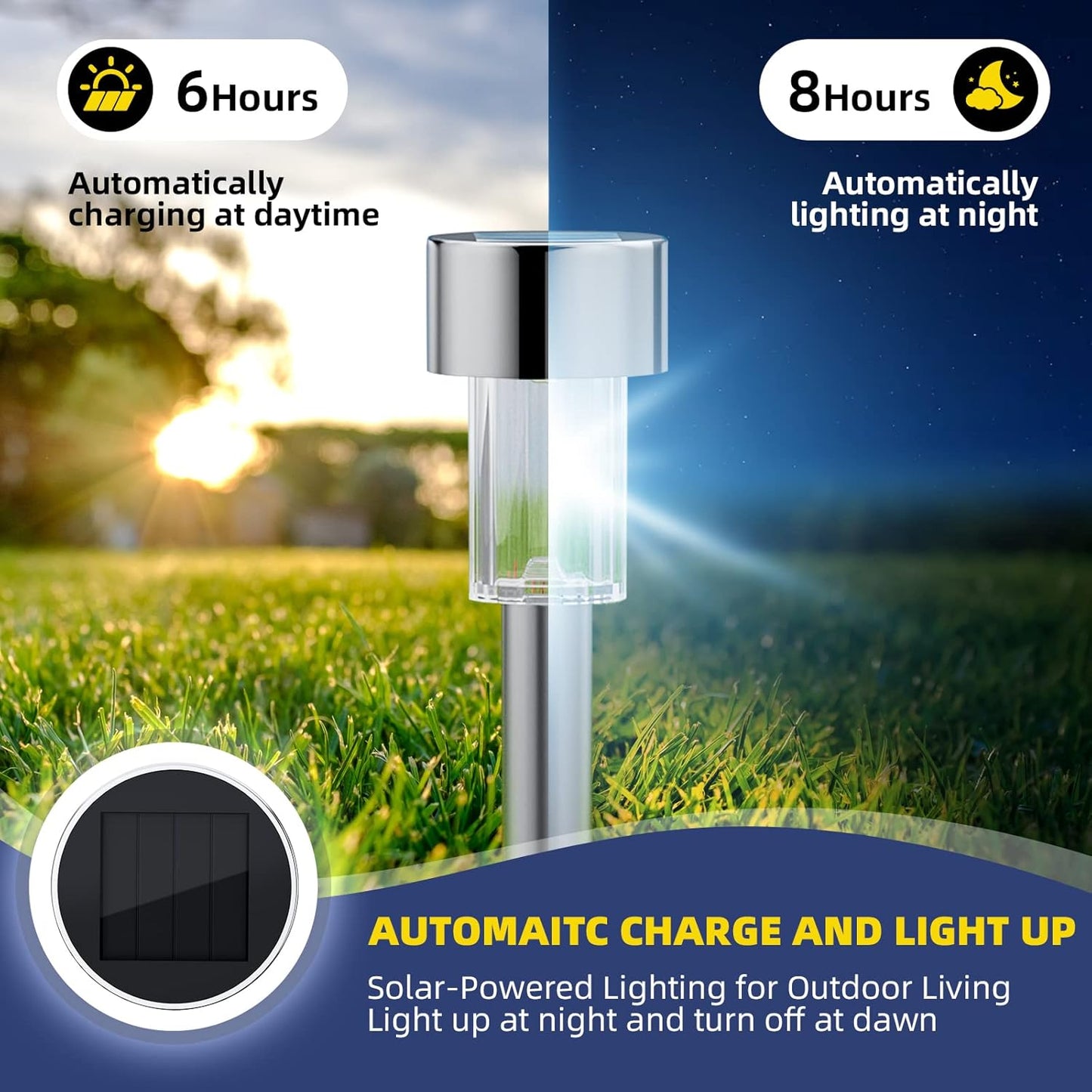 Bright Solar Powered Yard Lights