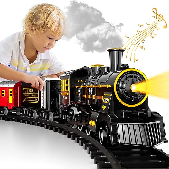 Fun Kids Train Table Set with Tracks and Cars