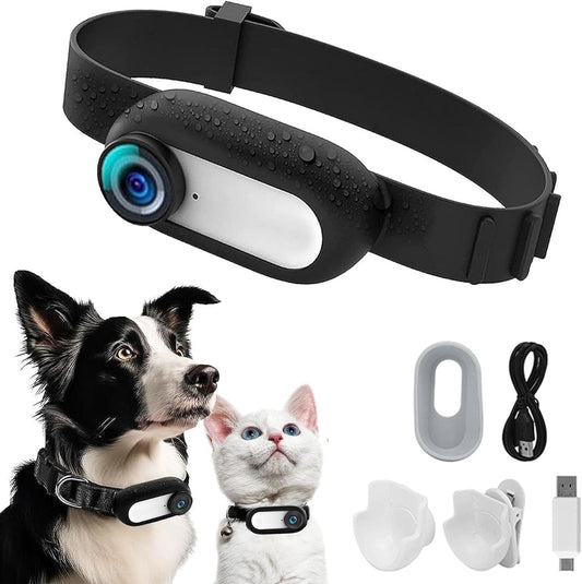Mini Pet Camera Collar for Dogs and Cats - Fesara