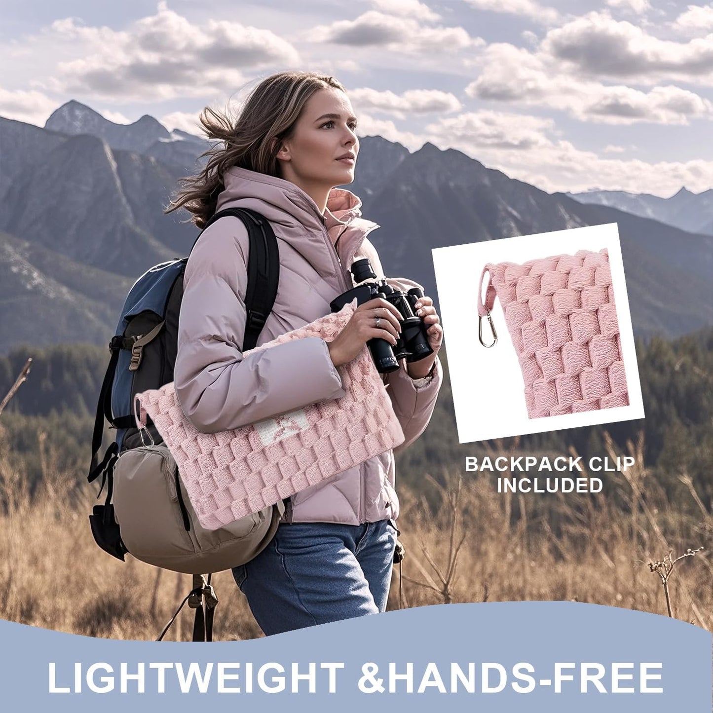 Portable Travel Blanket with Pillow Case and Bag