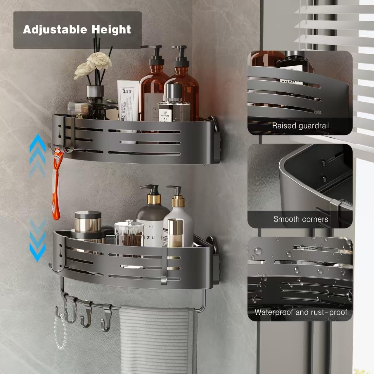 Space Saving Corner Shower Caddy