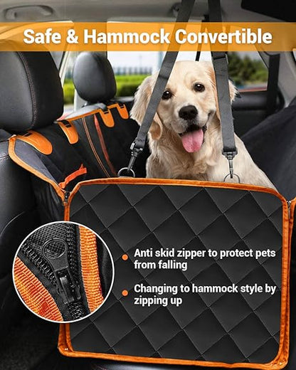 Durable Pet Car Seat Cover - Waterproof Scratch Resistant