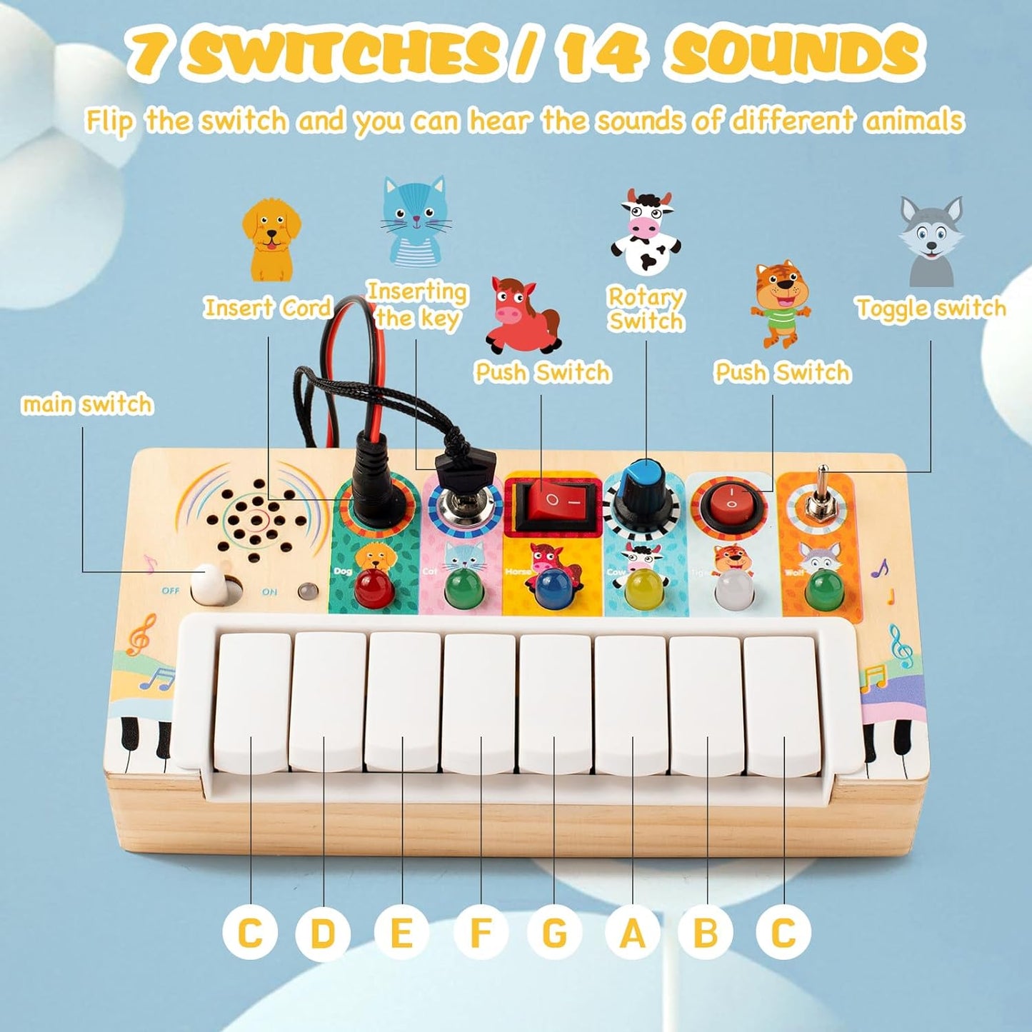 Fesara | Baby Music Activity Board