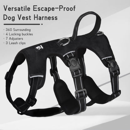 SafeWalk Adjustable Dog Vest – No Pull Reflective Harness