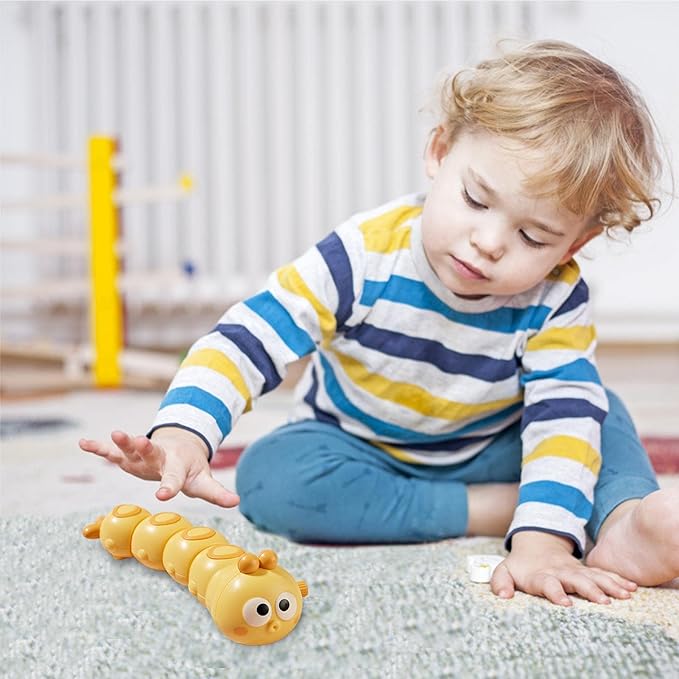 Cute Crawling Wind Up Caterpillar Toy