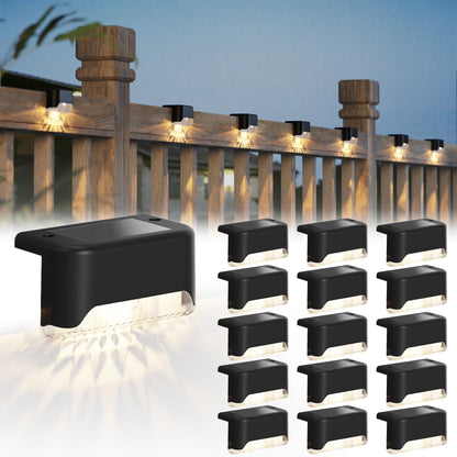 Outdoor 16 Pack Solar Powered LED Deck Lights - Fesara