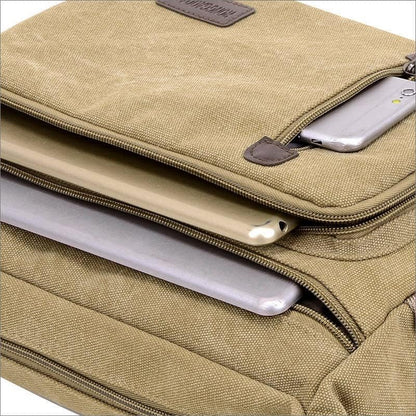 Vintage Style Canvas Crossbody Messenger Bag