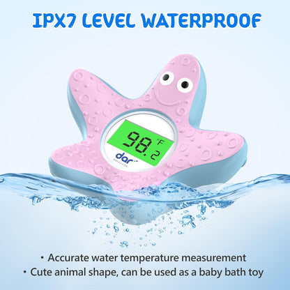 AquaVeilig Baby Bath Thermometer - Accurate Digital Water Temp Gauge