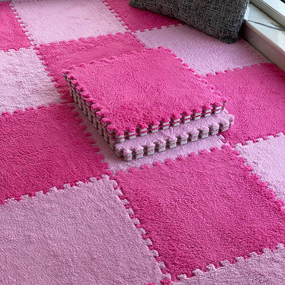 Easy Install Carpet Tiles Square Loop Pile Bedroom Flooring