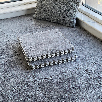 Easy Install Carpet Tiles Square Loop Pile Bedroom Flooring