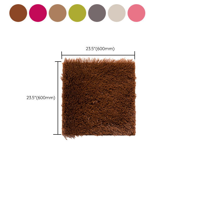 Plush Bedroom Carpet Squares Durable Stain Resistant Floor Tiles