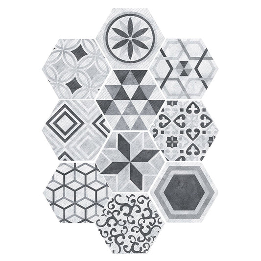 Decorative Self-Adhesive Hexagon Wall Tiles - Fesara