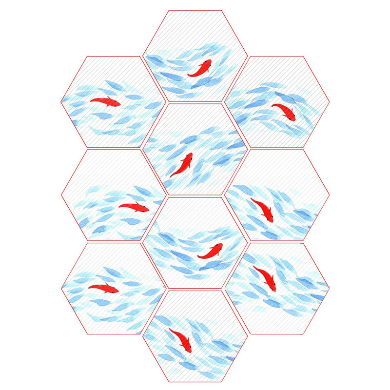 Decorative Self-Adhesive Hexagon Wall Tiles
