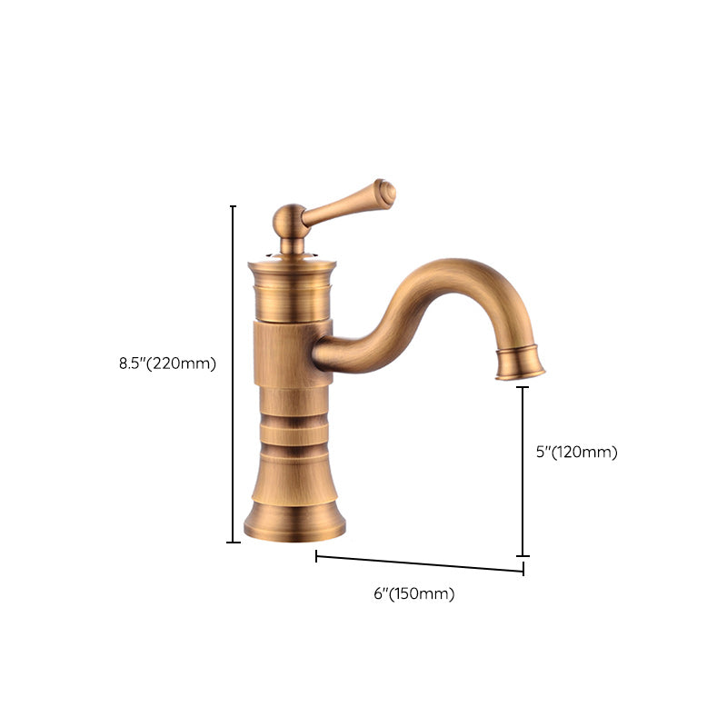 Stylish Single Handle Basin Faucet with Rotating Spout