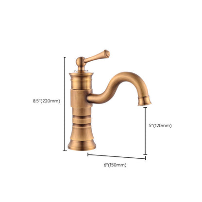 Stylish Single Handle Basin Faucet with Rotating Spout