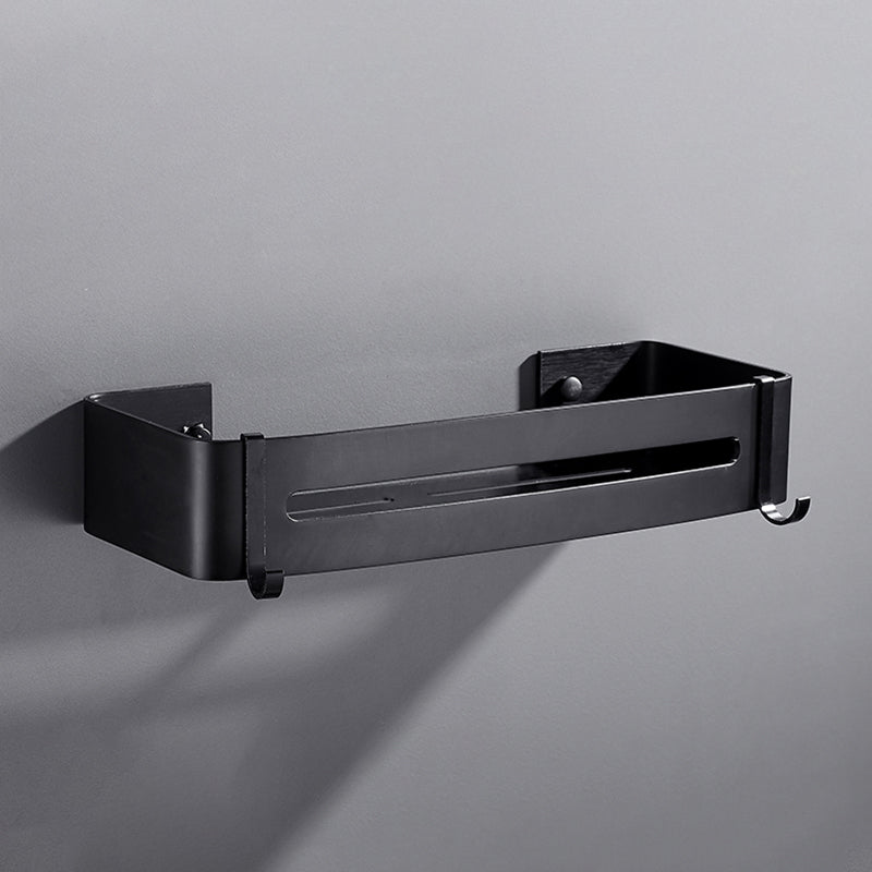 Sleek Black Bathroom Storage Set, 3 Piece Shelf - Fesara