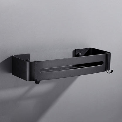 Sleek Black Bathroom Storage Set, 3 Piece Shelf - Fesara