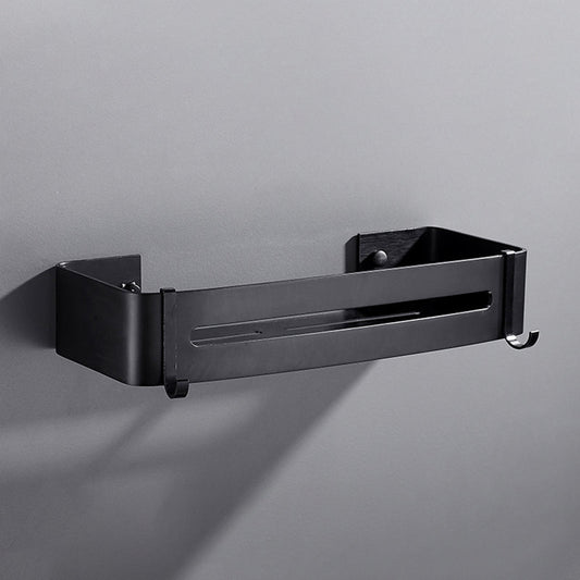 Sleek Black Bathroom Storage Set, 3 Piece Shelf - Fesara
