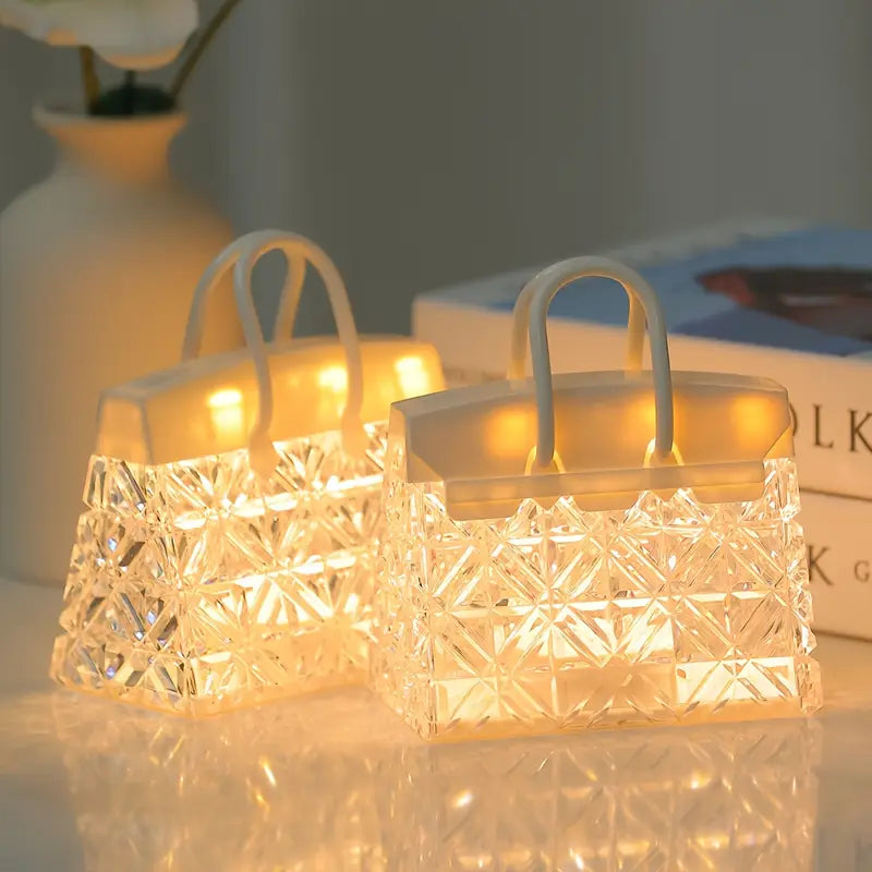 Stylish Glass Desk Lamp with Warm Soft Lighting