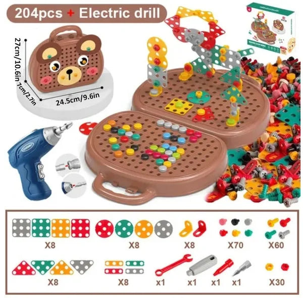 Colorful Kids Wooden Storage Toy Box