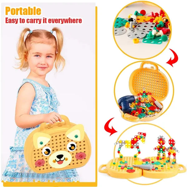 Colorful Kids Wooden Storage Toy Box