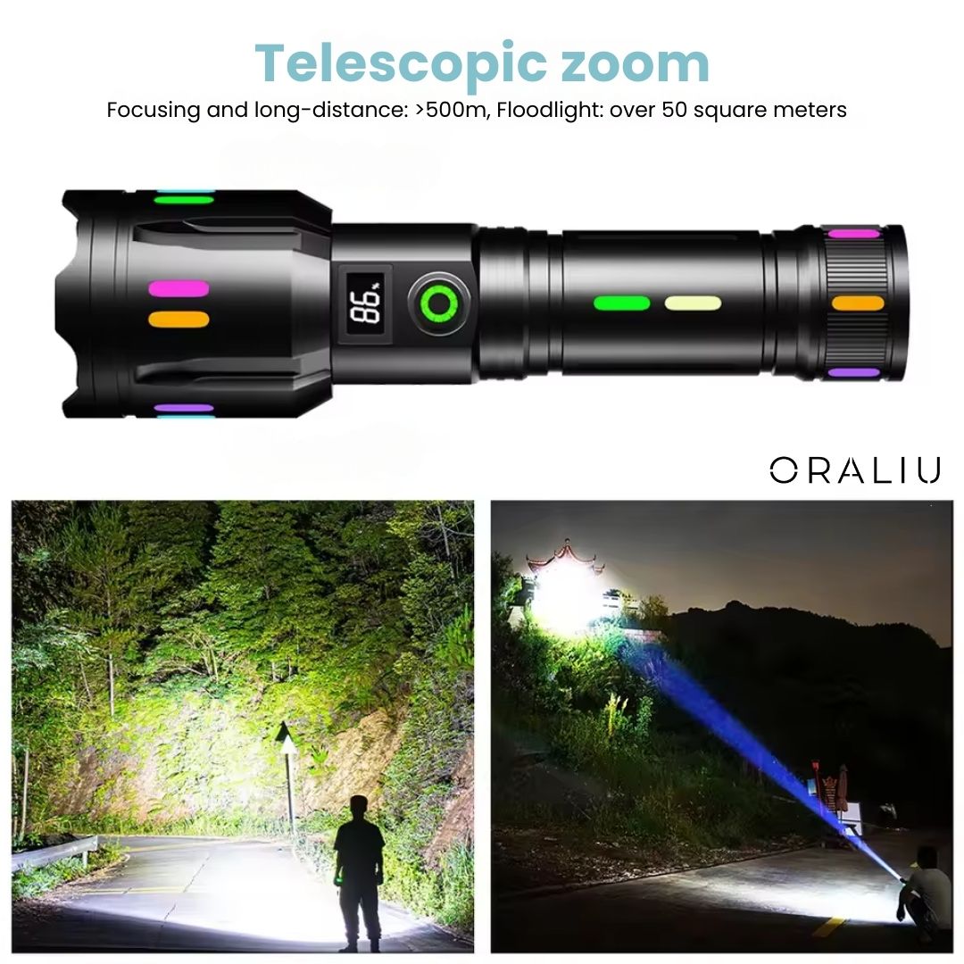 Powerful Rechargeable LED Torch 9000 Lumens