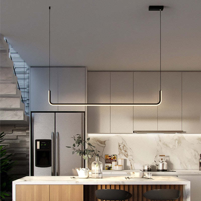 Modern Glass LED Hanging Light