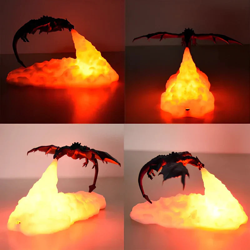 Colorful Dragon Table Lamp
