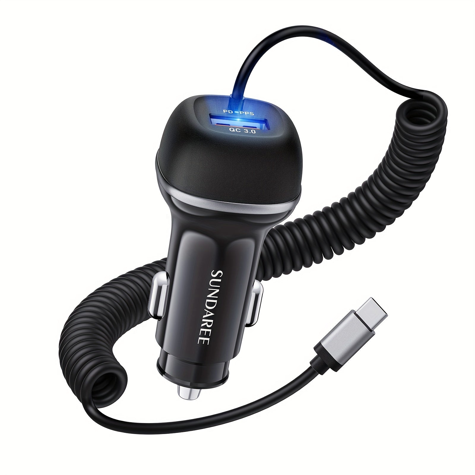 Quick 3 Port USB Car Charger with Fast Charging - Fesara